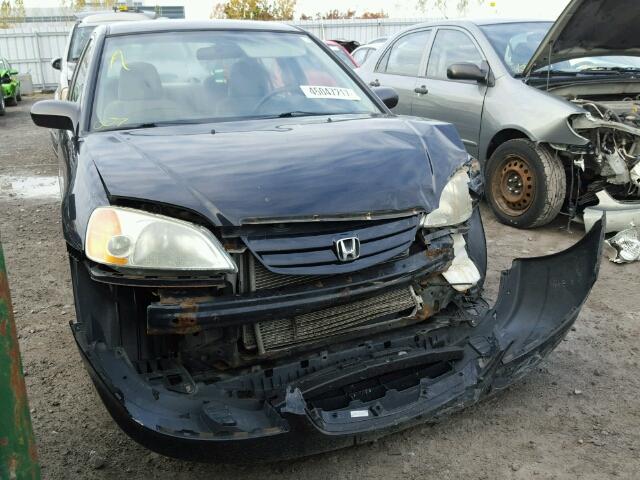 2HGES15452H926119 - 2002 HONDA CIVIC DX BLACK photo 1