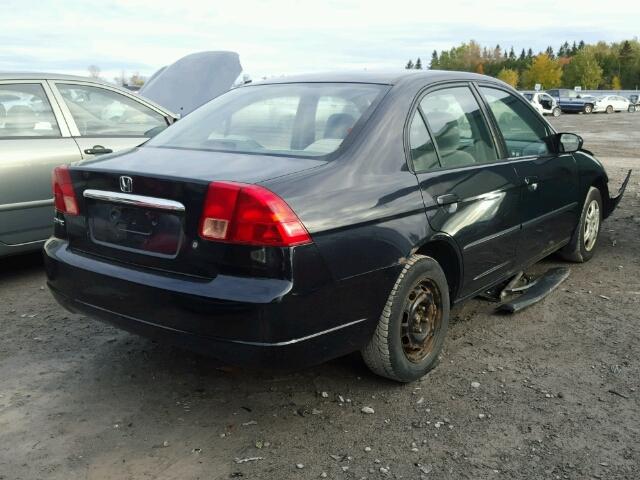 2HGES15452H926119 - 2002 HONDA CIVIC DX BLACK photo 4