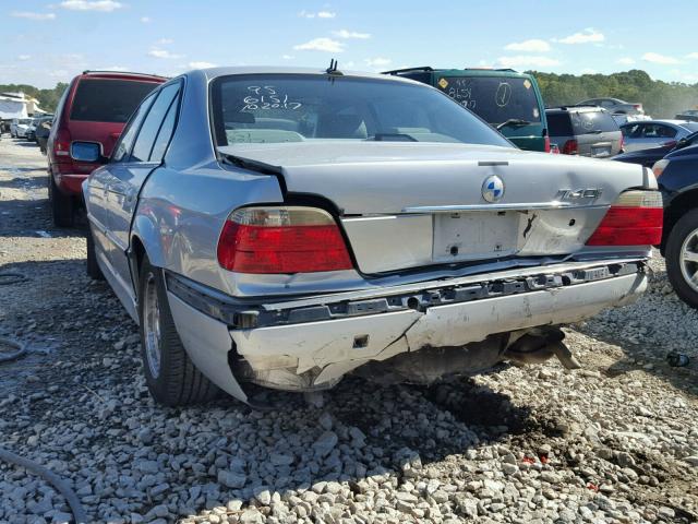 WBAGG83421DN86151 - 2001 BMW 740 SILVER photo 3