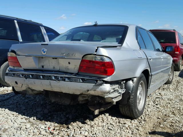 WBAGG83421DN86151 - 2001 BMW 740 SILVER photo 4