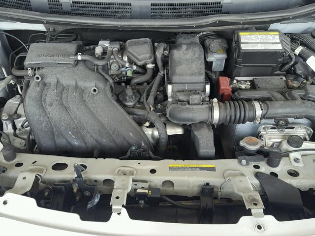 3N1CN7AP5DL885567 - 2013 NISSAN VERSA S SILVER photo 7