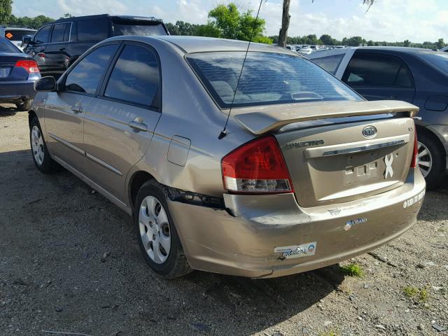 KNAFE121385557973 - 2008 KIA SPECTRA EX GOLD photo 3