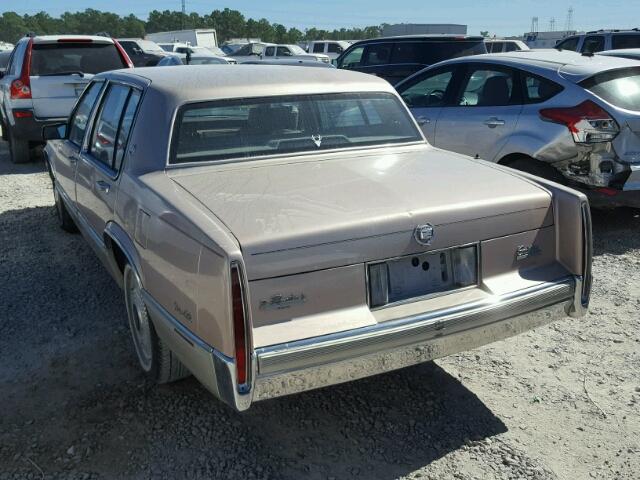 1G6CD5332L4340027 - 1990 CADILLAC DEVILLE GOLD photo 3