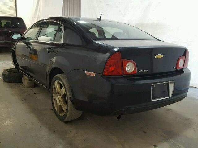 1G1ZH57B894269754 - 2009 CHEVROLET MALIBU 1LT BLACK photo 3