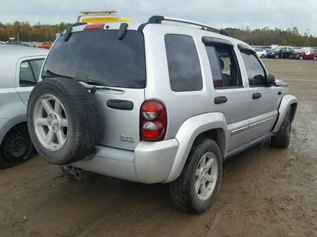 1J4GL58K86W139866 - 2006 JEEP LIBERTY LI SILVER photo 4