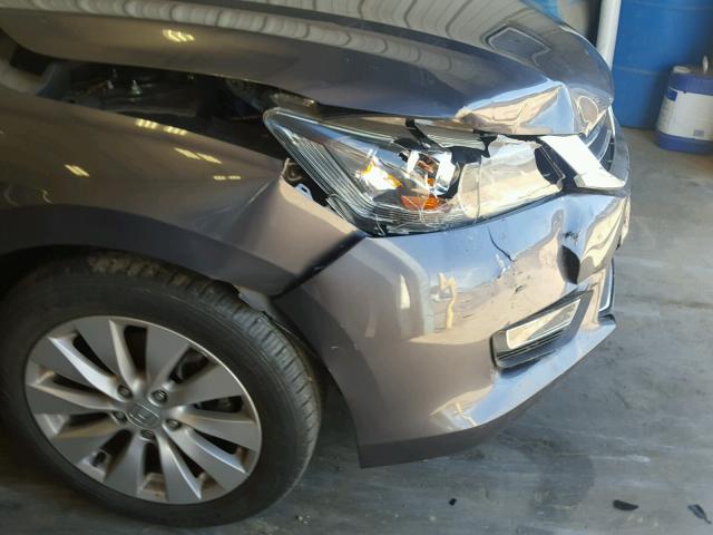 1HGCR2F82DA261126 - 2013 HONDA ACCORD GRAY photo 9