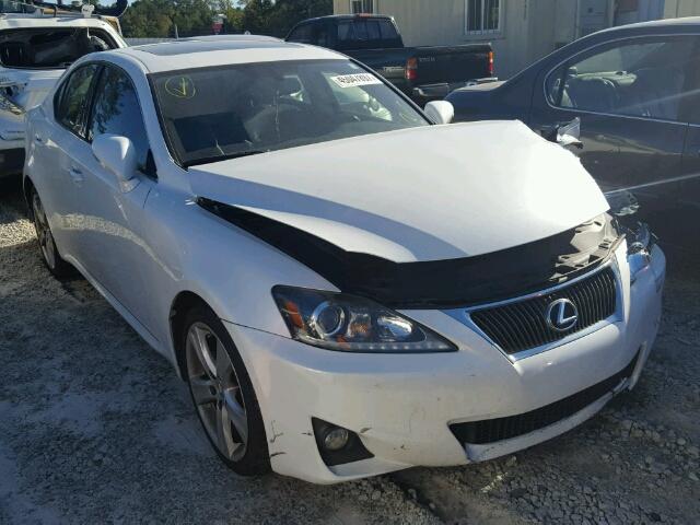 JTHBF5C22D5185337 - 2013 LEXUS IS WHITE photo 1