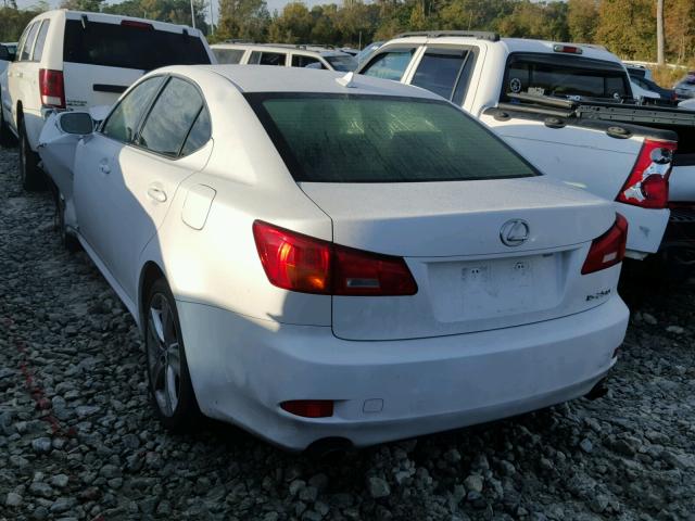 JTHBF5C22D5185337 - 2013 LEXUS IS WHITE photo 3