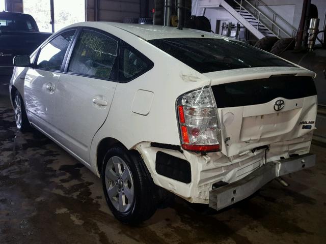 JTDKB20U277576336 - 2007 TOYOTA PRIUS WHITE photo 3