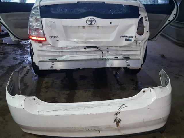 JTDKB20U277576336 - 2007 TOYOTA PRIUS WHITE photo 9