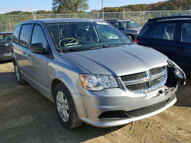 2C4RDGBGXGR145545 - 2016 DODGE GRAND CARA SILVER photo 1