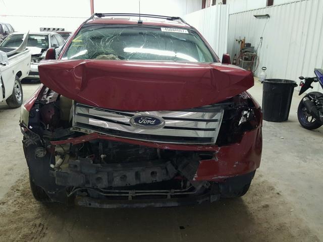 2FMDK38C07BA50106 - 2007 FORD EDGE SEL MAROON photo 7