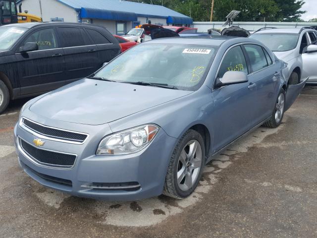 1G1ZH57B19F162291 - 2009 CHEVROLET MALIBU 1LT BLUE photo 2