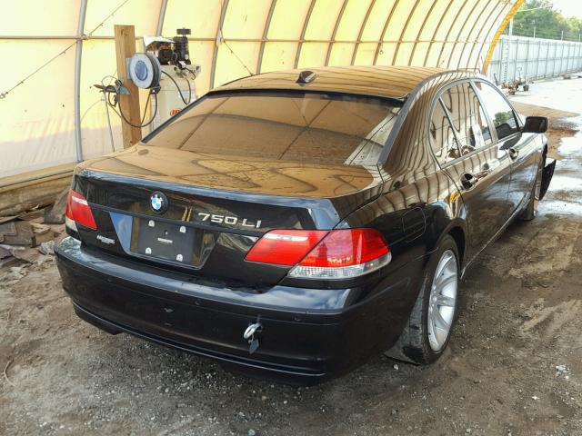 WBAHN83596DT38831 - 2006 BMW 750 LI BLACK photo 4