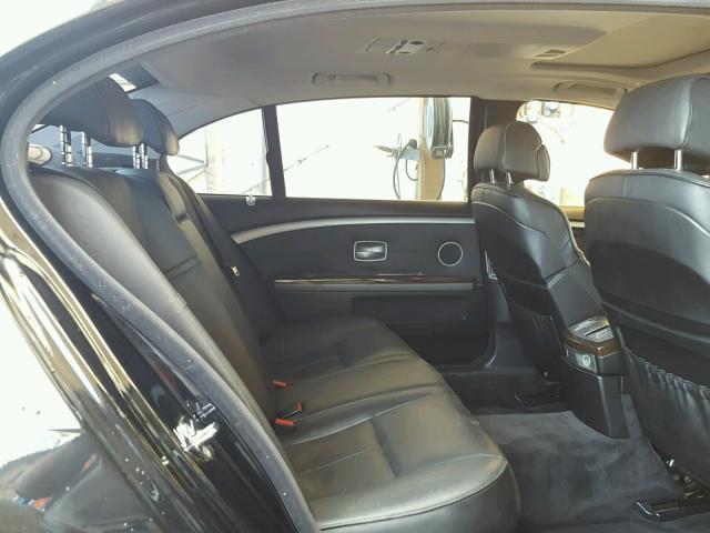 WBAHN83596DT38831 - 2006 BMW 750 LI BLACK photo 6