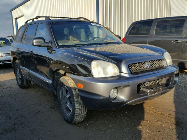 KM8SC13D34U688736 - 2004 HYUNDAI SANTA FE G BLACK photo 1