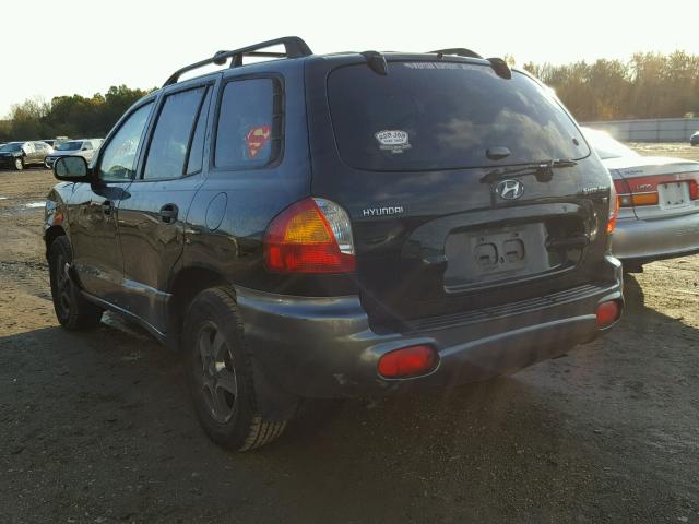 KM8SC13D34U688736 - 2004 HYUNDAI SANTA FE G BLACK photo 3