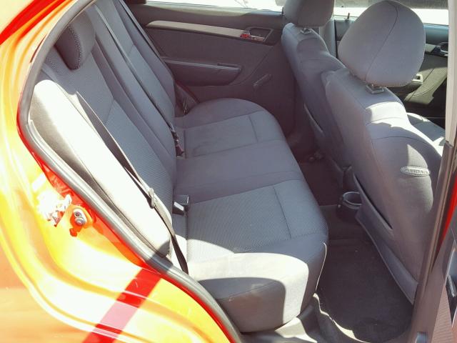KL1TD56678B060732 - 2008 CHEVROLET AVEO BASE Czerwony zdjęcie 6