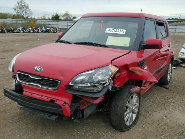 KNDJT2A55D7599511 - 2013 KIA SOUL RED photo 2