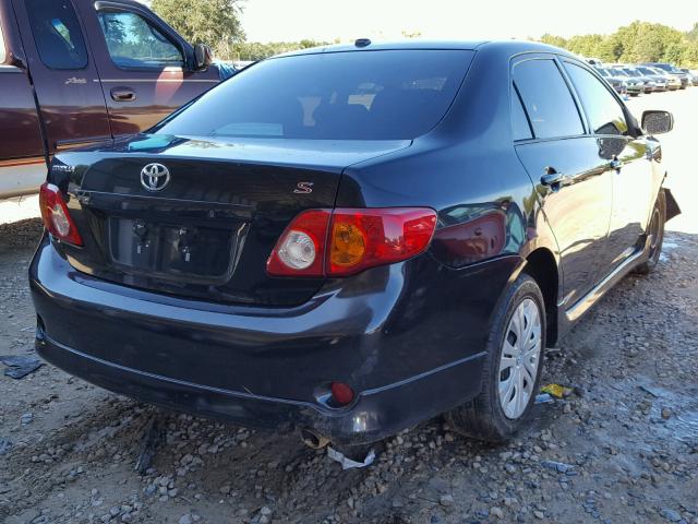 1NXBU40E89Z088748 - 2009 TOYOTA COROLLA BA BLACK photo 4