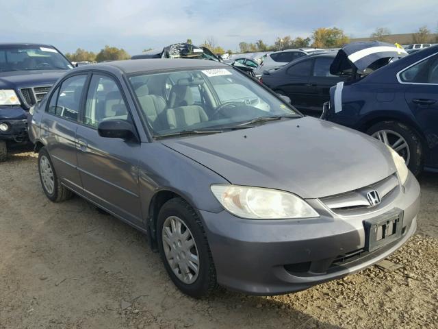 2HGES16595H529718 - 2005 HONDA CIVIC SILVER photo 1