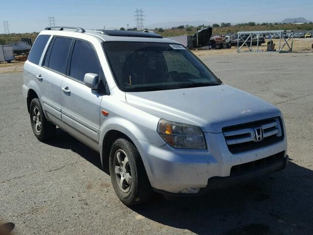 5FNYF28537B013690 - 2007 HONDA PILOT EXL SILVER photo 1