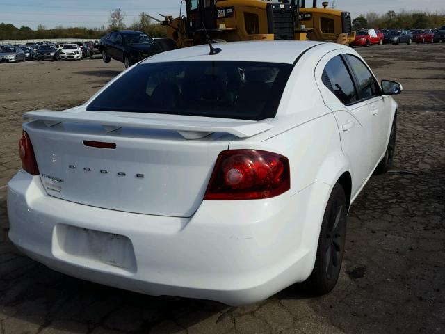 1C3CDZCGXDN742322 - 2013 DODGE AVENGER SX WHITE photo 4