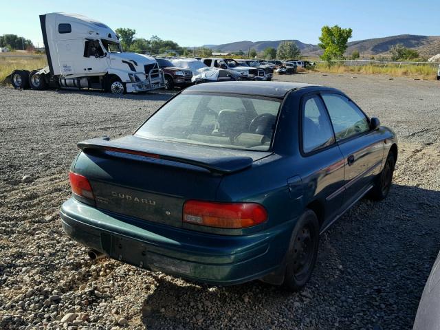 JF1GM4358WG401545 - 1998 SUBARU IMPREZA L GREEN photo 4