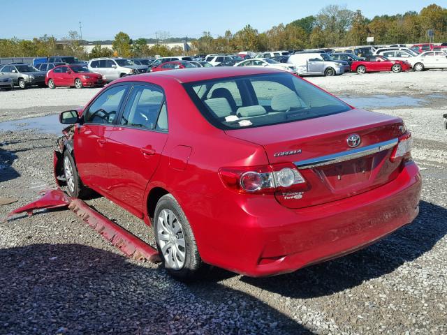 5YFBU4EE3DP129337 - 2013 TOYOTA COROLLA BA RED photo 3