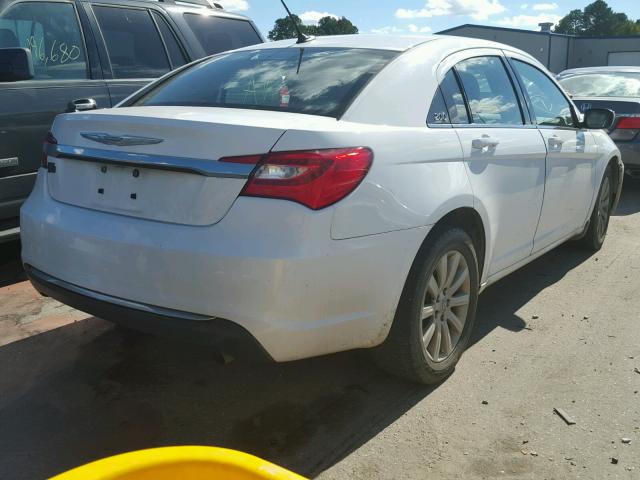 1C3CCBBB7CN144493 - 2012 CHRYSLER 200 TOURIN WHITE photo 4