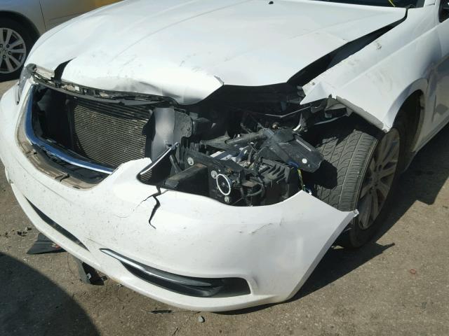 1C3CCBBB7CN144493 - 2012 CHRYSLER 200 TOURIN WHITE photo 9