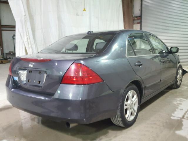 1HGCM56777A057238 - 2007 HONDA ACCORD EX GRAY photo 4