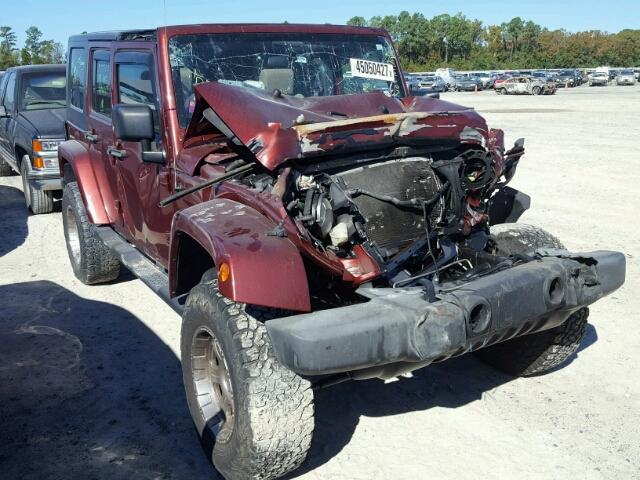 1J4GA591X8L566935 - 2008 JEEP WRANGLER U RED photo 1