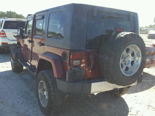 1J4GA591X8L566935 - 2008 JEEP WRANGLER U RED photo 3