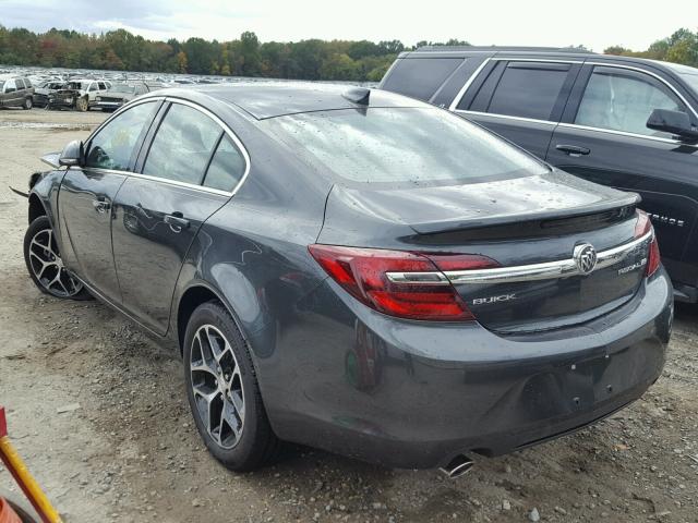 2G4GL5EX1H9127331 - 2017 BUICK REGAL SPOR GRAY photo 3