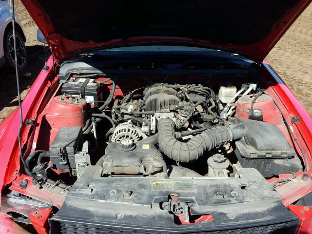 1ZVHT80N885174933 - 2008 FORD MUSTANG RED photo 7