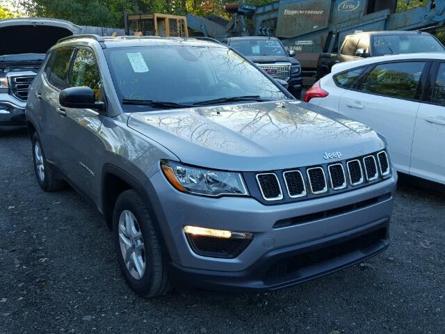 3C4NJCAB2JT125445 - 2018 JEEP COMPASS SP GRAY photo 1