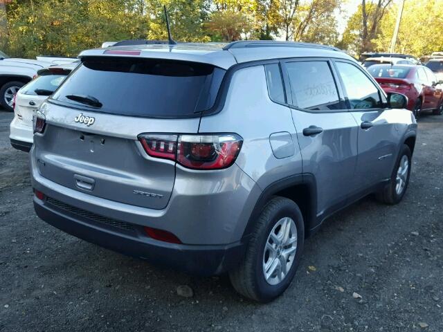 3C4NJCAB2JT125445 - 2018 JEEP COMPASS SP GRAY photo 4