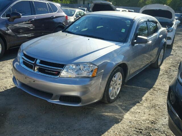 1C3CDZAG6EN121289 - 2014 DODGE AVENGER SE GRAY photo 2