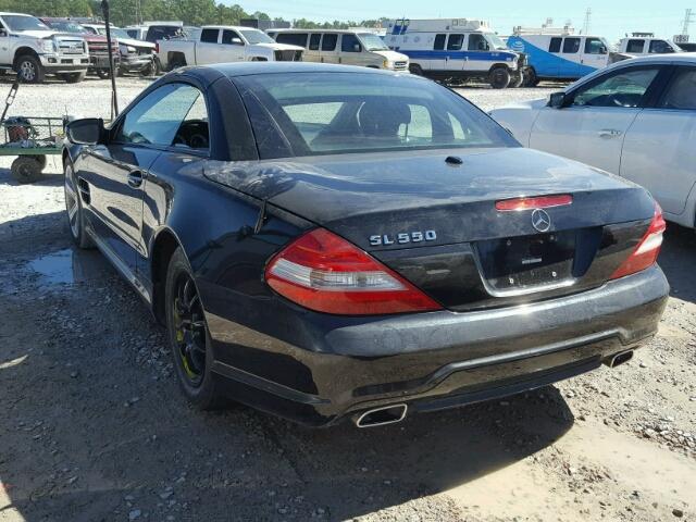 WDBSK71F39F142981 - 2009 MERCEDES-BENZ SL BLACK photo 3