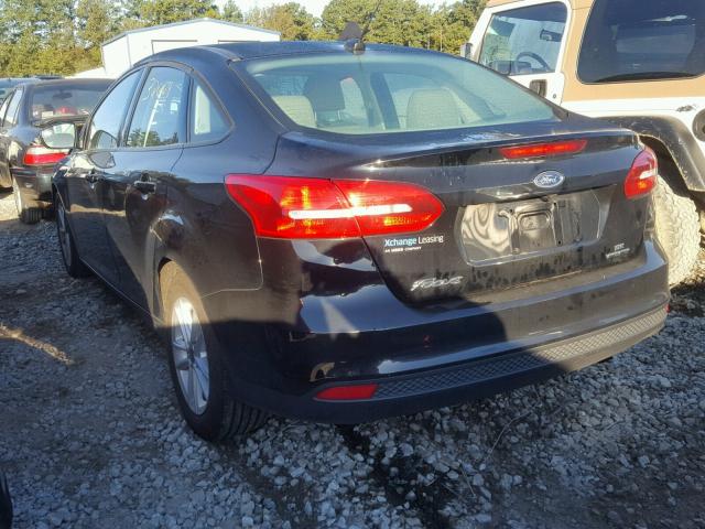 1FADP3F23GL355055 - 2016 FORD FOCUS SE BLACK photo 3