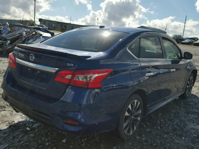 3N1AB7AP2HY256602 - 2017 NISSAN SENTRA BLUE photo 4