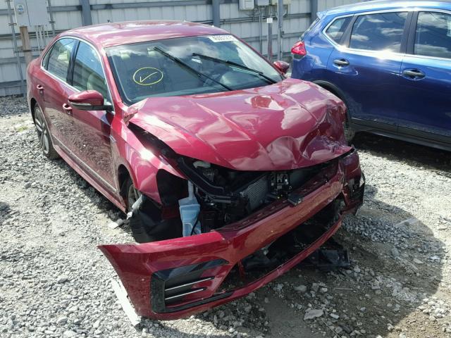 1VWDT7A32HC066180 - 2017 VOLKSWAGEN PASSAT R-L MAROON photo 1