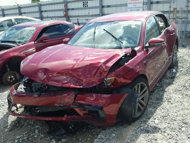 1VWDT7A32HC066180 - 2017 VOLKSWAGEN PASSAT R-L MAROON photo 2