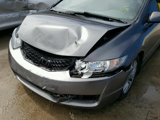 2HGFG1B82AH527907 - 2010 HONDA CIVIC CHARCOAL photo 9