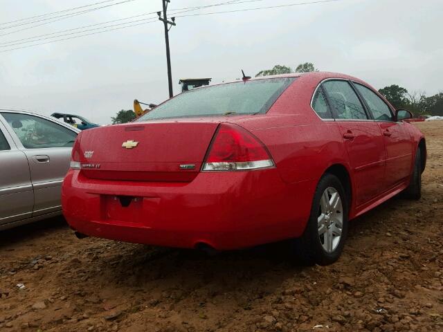 2G1WG5E31D1193655 - 2013 CHEVROLET IMPALA LT RED photo 4