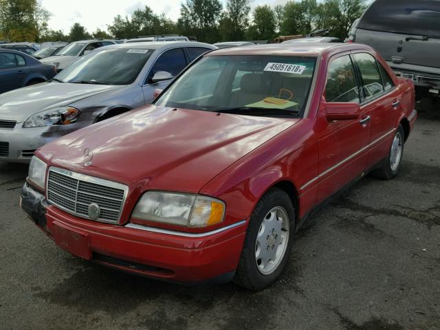 WDBHA22E6SF129427 - 1995 MERCEDES-BENZ C 220 RED photo 2