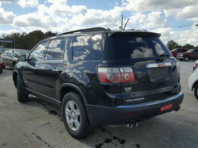 1GKER237X8J299698 - 2008 GMC ACADIA SLT BLACK photo 3