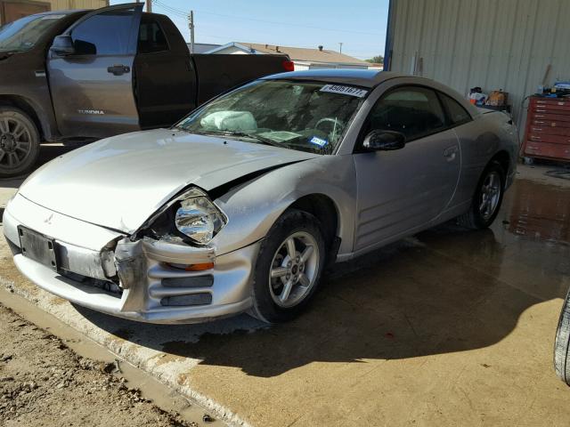 4A3AC34G9YE112098 - 2000 MITSUBISHI ECLIPSE RS SILVER photo 2