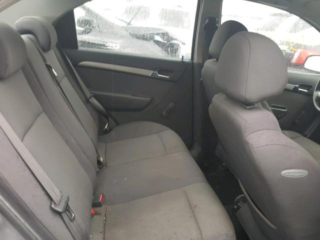 KL1TD56647B149446 - 2007 CHEVROLET AVEO BASE Szary zdjęcie 6